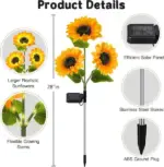 Sunflower Solar Lights 🌻