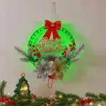 Christmas Wreath Decorations with LED Lights