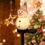 Outdoor Solar Snowman Garden Lights