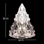 Night Light Crystal Mini Christmas Tree Light Flameless LED