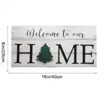 Welcome to My/Our Home - Seasonal Door Hanger, Family Welcome Sign With 7 Interchangeable Pieces - Gifts for Family, New Homeowners