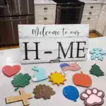 Welcome to My/Our Home - Seasonal Door Hanger, Family Welcome Sign With 7 Interchangeable Pieces - Gifts for Family, New Homeowners - Image 2
