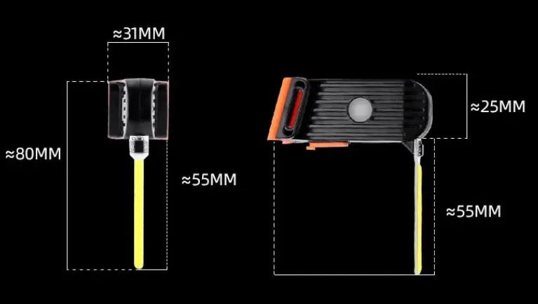 LED bike rear light package