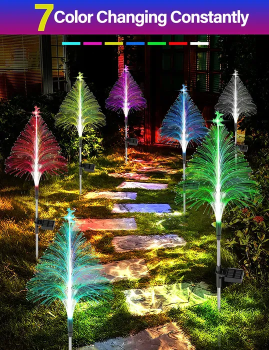 Colorful Solar Tree Lights