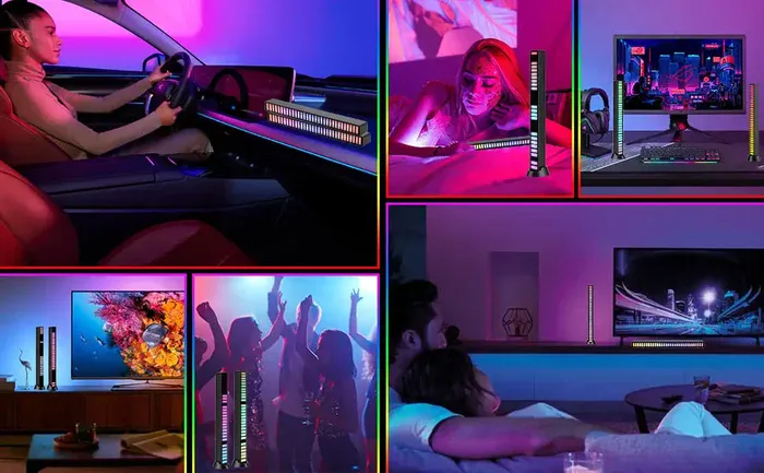 RGB sound control environment lamp