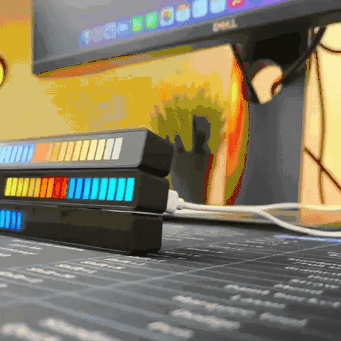 RGB audio spectrum indicator